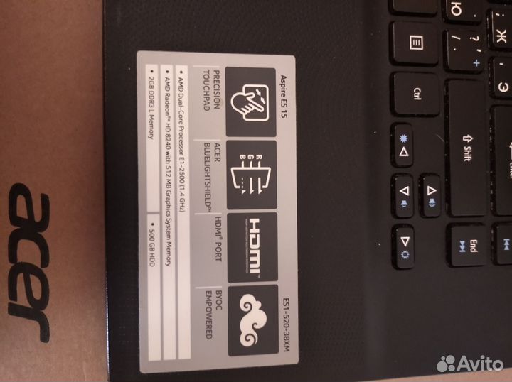 Ноутбук aser