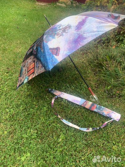 Зонт трость женский бронь