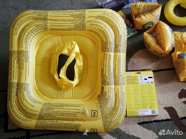 Надувной круг, нарукавники, жилет, для плавания