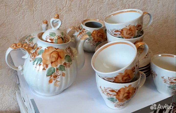 Чайный сервиз фарфор. СССР