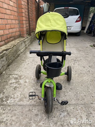 Детский 3х колесный велосипед с ручкой
