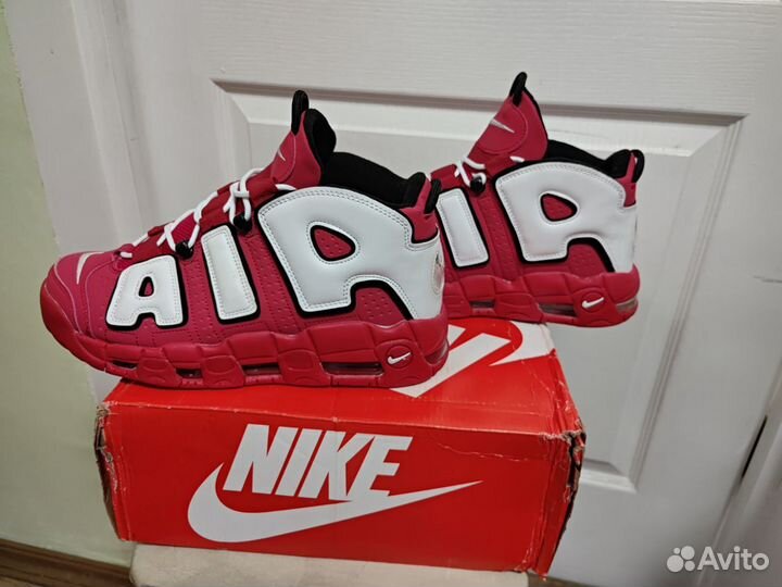 Nike Air More Uptempo University Red Black White