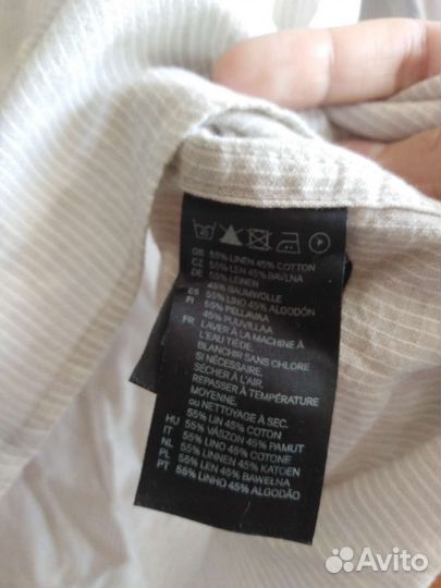 Новая блуза из льна HM