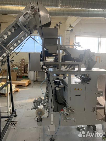 Линия упаковки для фасовки сыпучих продуктов