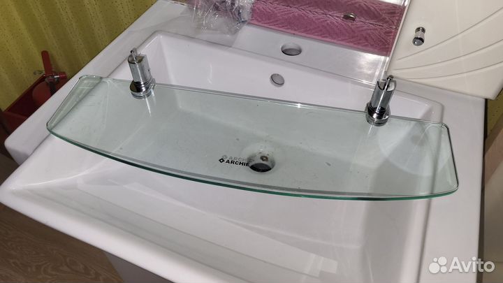 Тумба раковина зеркало