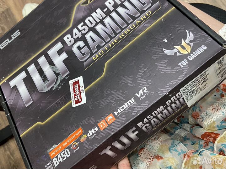 Материнская плата asus tuf b450m-pro gaming