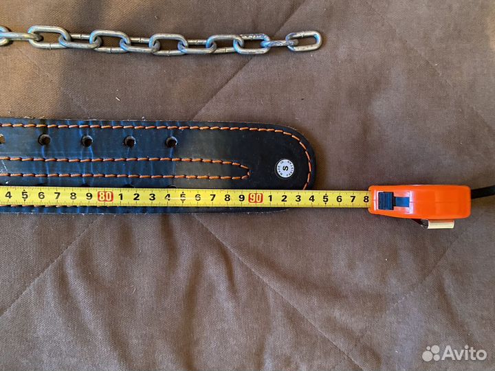 Пояс для пауэрлифтинга в комплекте с цепью