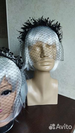 Ободок с вуалью