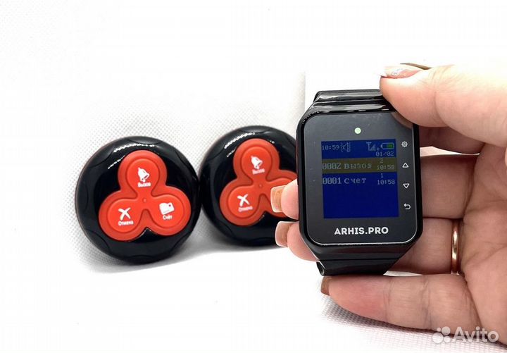 Беспроводная система вызова: кнопка и пейджер