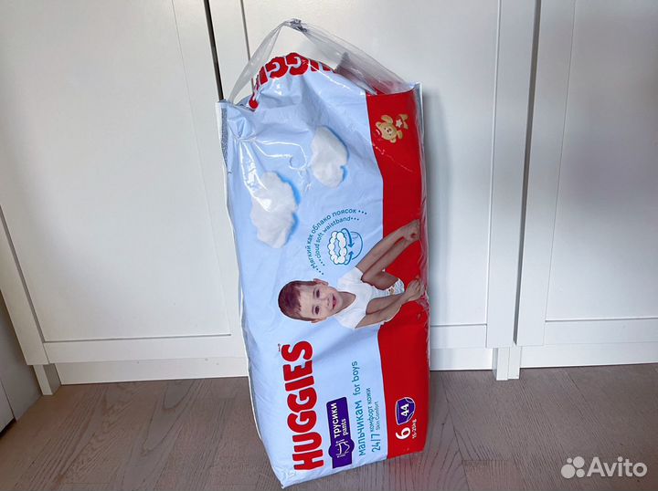 Подгузники трусики huggies 6 для мальчиков