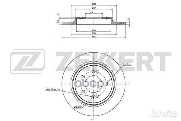 Диск торм. зад. Hyundai Grandeur V VI 11- Kia