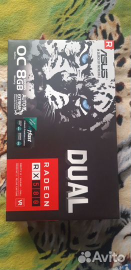 Amd radeon rx 580 8 gb asus dual