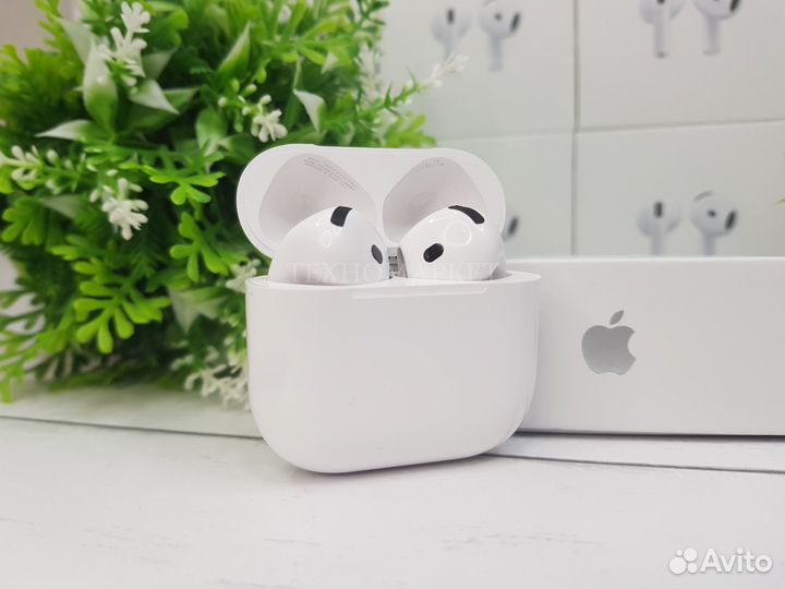 AirPods 4 с Шумоподавлением (Гарантия + Доставка)