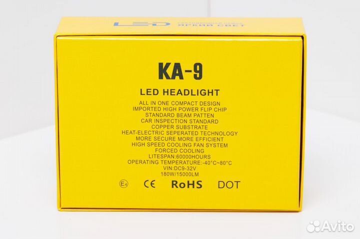 KA-9 LED Лампа HB3 (9005) 6000K 12-24V