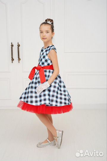 Пышное платье для девочки Стиляги