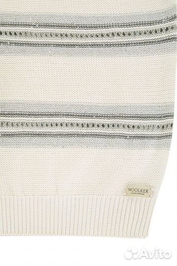 Футболка вязаная из хлопка с пайетками