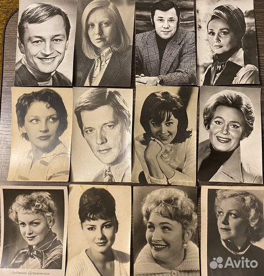 Открытки советских актеров