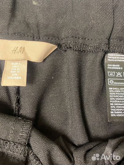 Шорты H&M из лиоцелла и льна на 58/50