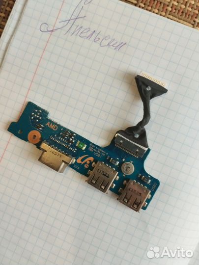 Плата включения с разъемами USB, VGA BA92-08665A