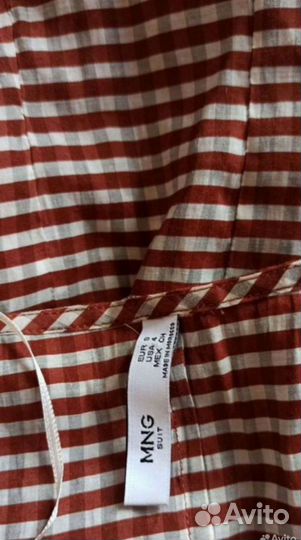 Блузка mango xs с пышными рукавами