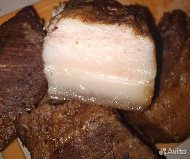 Копченая грудинка, сало