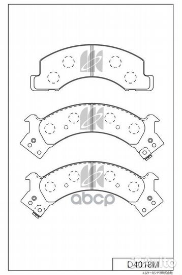 D4018M колодки тормозные дисковые Isuzu Elf D4