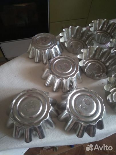 Формы для кексов, ромовой бабы, железные