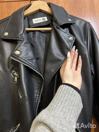 Косуха из экокожи оверсайз