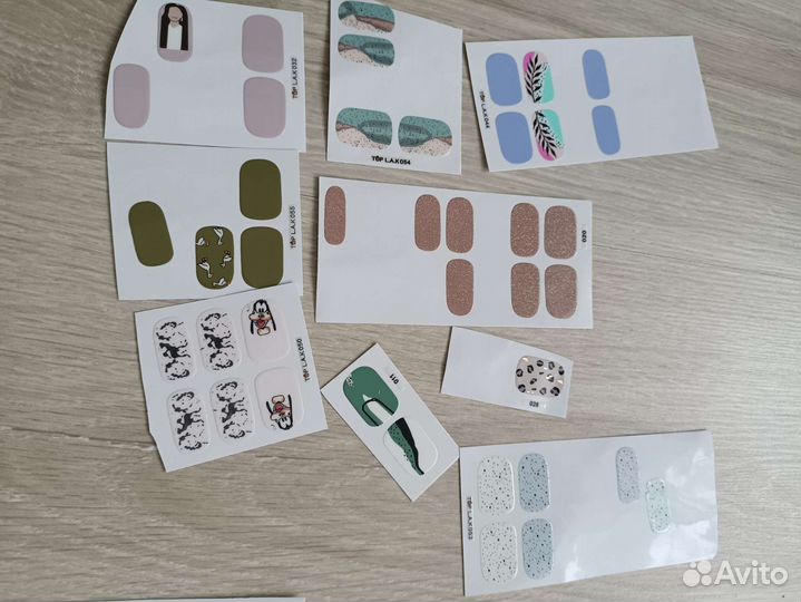 Лаковые полоски топ лак