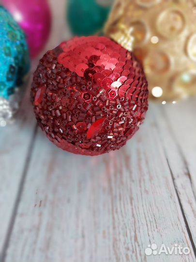 Новогодние шары на уличную ёлку (цена за все)