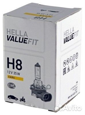 Лампа накаливания valuefit, H8 12V 35W PGJ 191