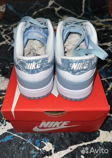 Кроссовки Nike Dunk Low Blue Paisley