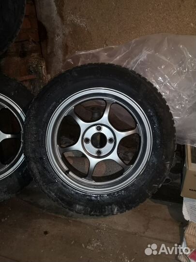 Диски Advan RG 4x100 Шины Michelin x-ice north 4