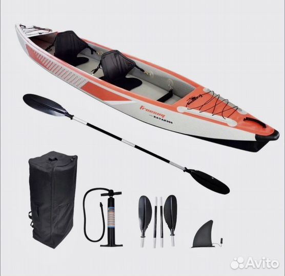 Байдарка, надувной каяк двухместный