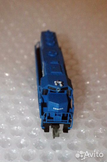 Тепловоз синий konrail, набор вагонов, N