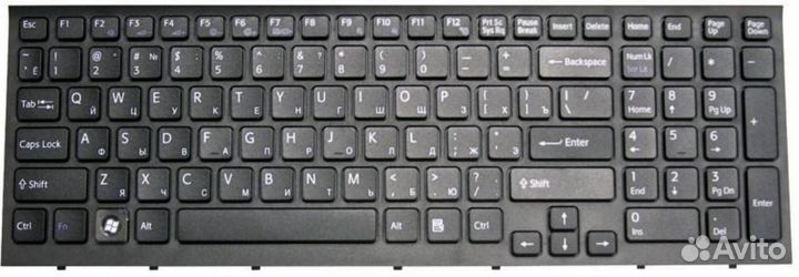Клавиатура Sony vaio vpceb4A4E с черной рамкой, OE