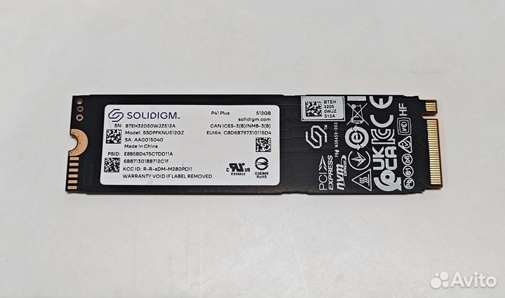 Solidigm P41 Plus 512 гб SSD M.2 nvme PCI-E 4.0