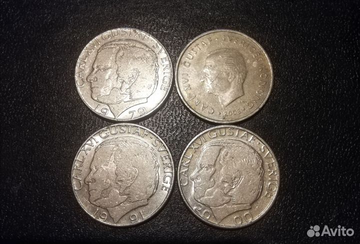 Монеты Кроны Швеция