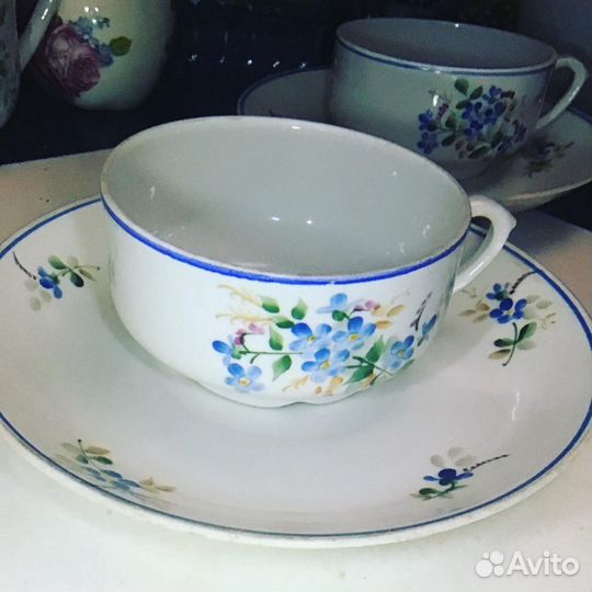 Чайная пара Незабудки