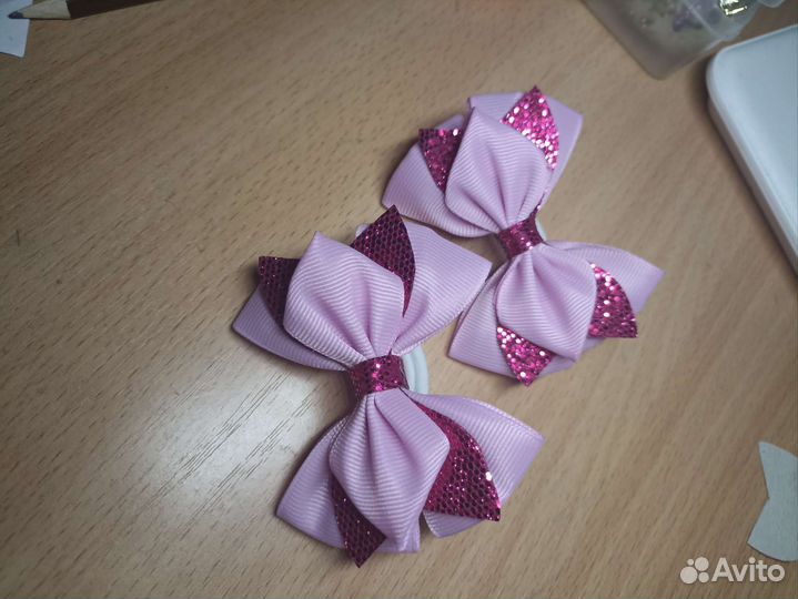Резинки бантики для волос