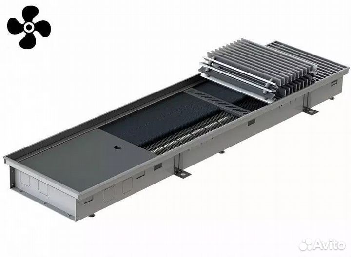 Внутрипольный конвектор с вентилятором