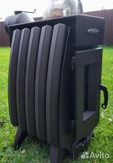 Печь буржуйка с баком-теплообменником