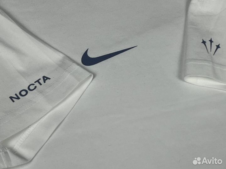 Хлопковая футболка nike nocta lux