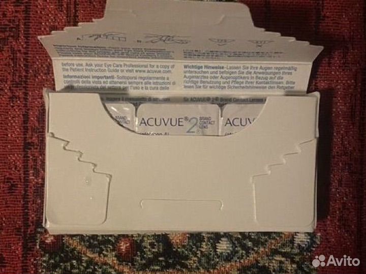 Линзы acuvue 2 двухнедельные -0,75 (2 пары) 8.7