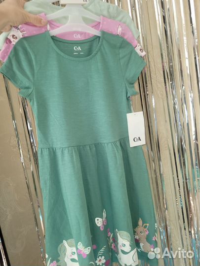 Вещи для девочки 128,платья