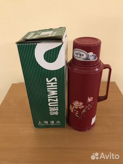 Термос со стеклянной колбой, 2л