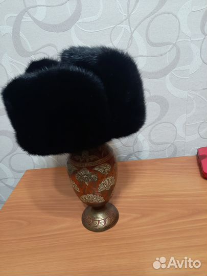 Мужская зимняя шапка, р 55