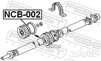 Подшипник опоры карданного вала NCB002 Febest