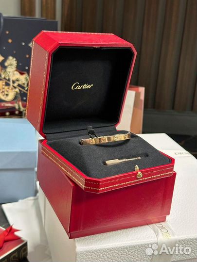 Браслет cartier love шикорий розовое золото Милан