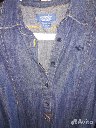Джинсовая легкая туника адидас